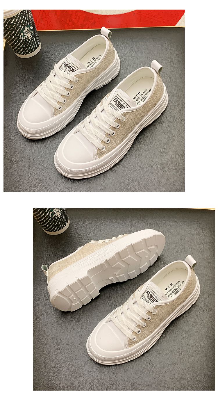 厚底小白鞋女百搭单鞋2020新款网红洋气亮片运动休闲学生松糕女鞋详情图15