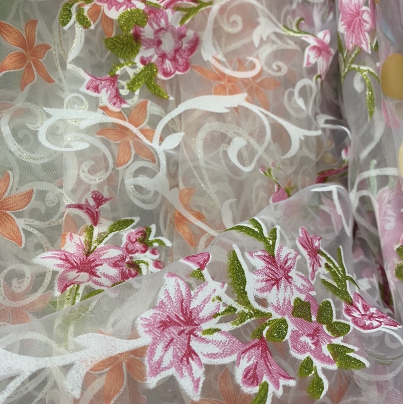 Flower pattern bottom density gauze 1 factory direct sales, new season products available for wholesale or retail