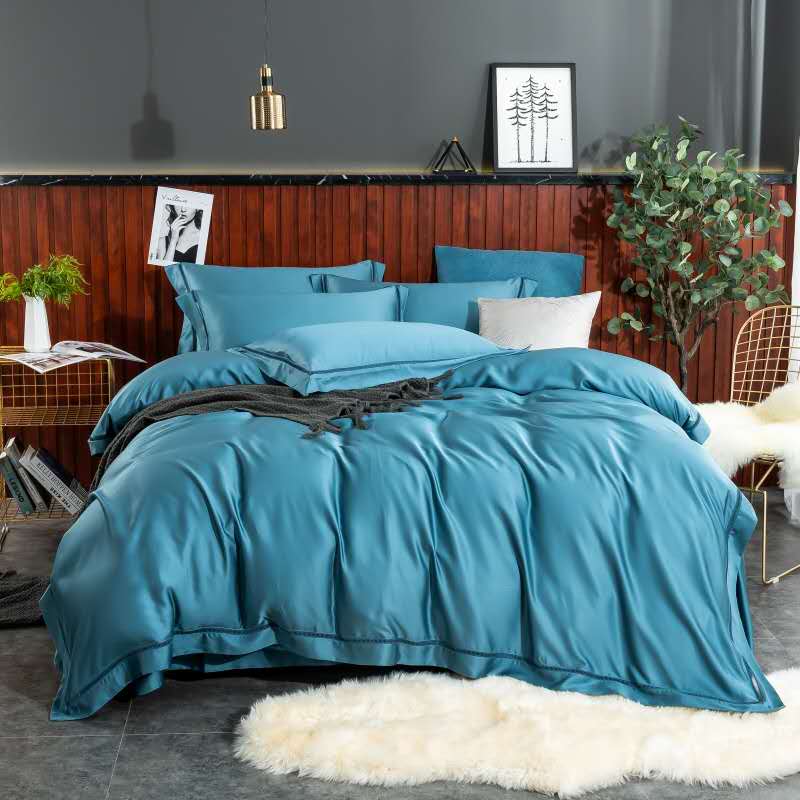 Solid Color Silk 4-Piece Set Specification drawing