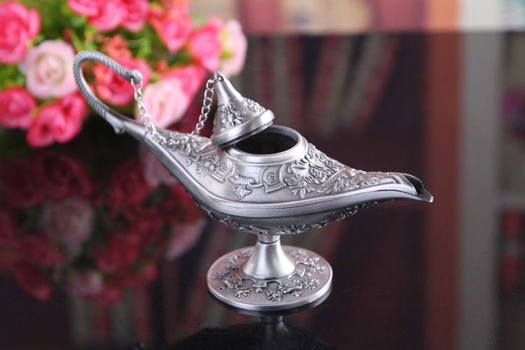 阿拉丁神灯锡器复古欧式工艺品合金创意俄罗斯许愿灯家居金属摆件详情图1
