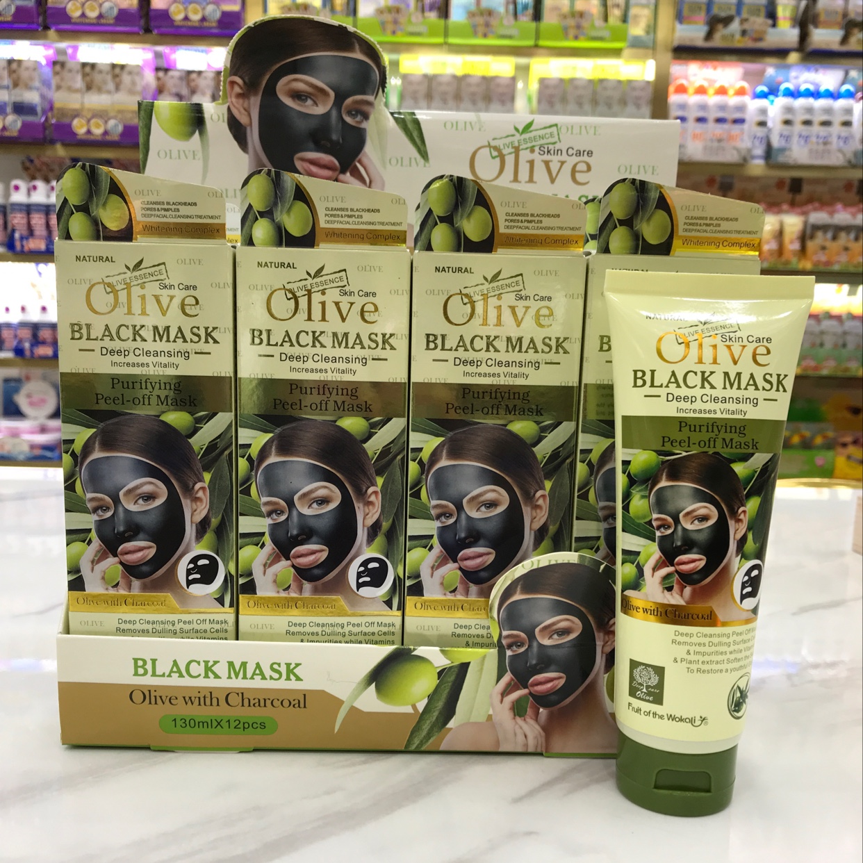Hose olive green tearing type mask mud 130ml full figure