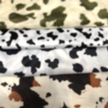 Printed short plush, short plush, cow print, zebra print, leopard print, tiger print, animal print Item Picture