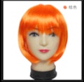 Makeup party supplies, short hair wig, BOBO hairstyle, colorful wig set, cute student hair, Halloween costume undefined