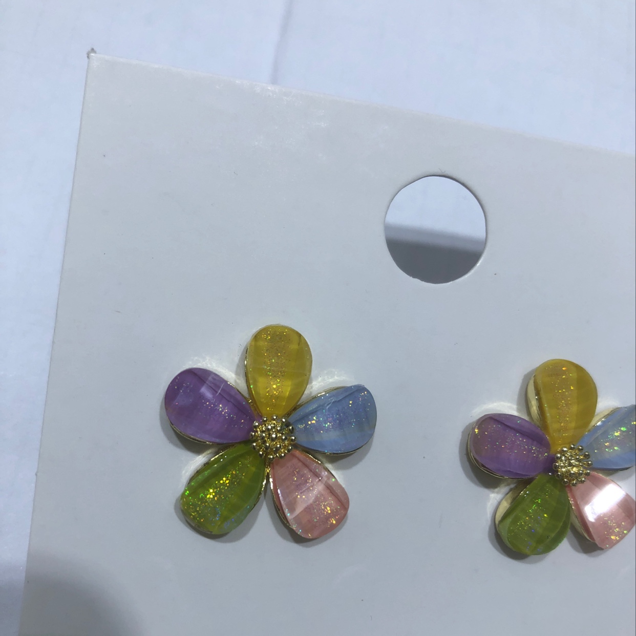 五彩雏菊耳钉产品图