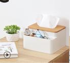 桌面塑料纸巾盒 家居创意多功能收纳纸巾盒 木质卫生间抽纸盒