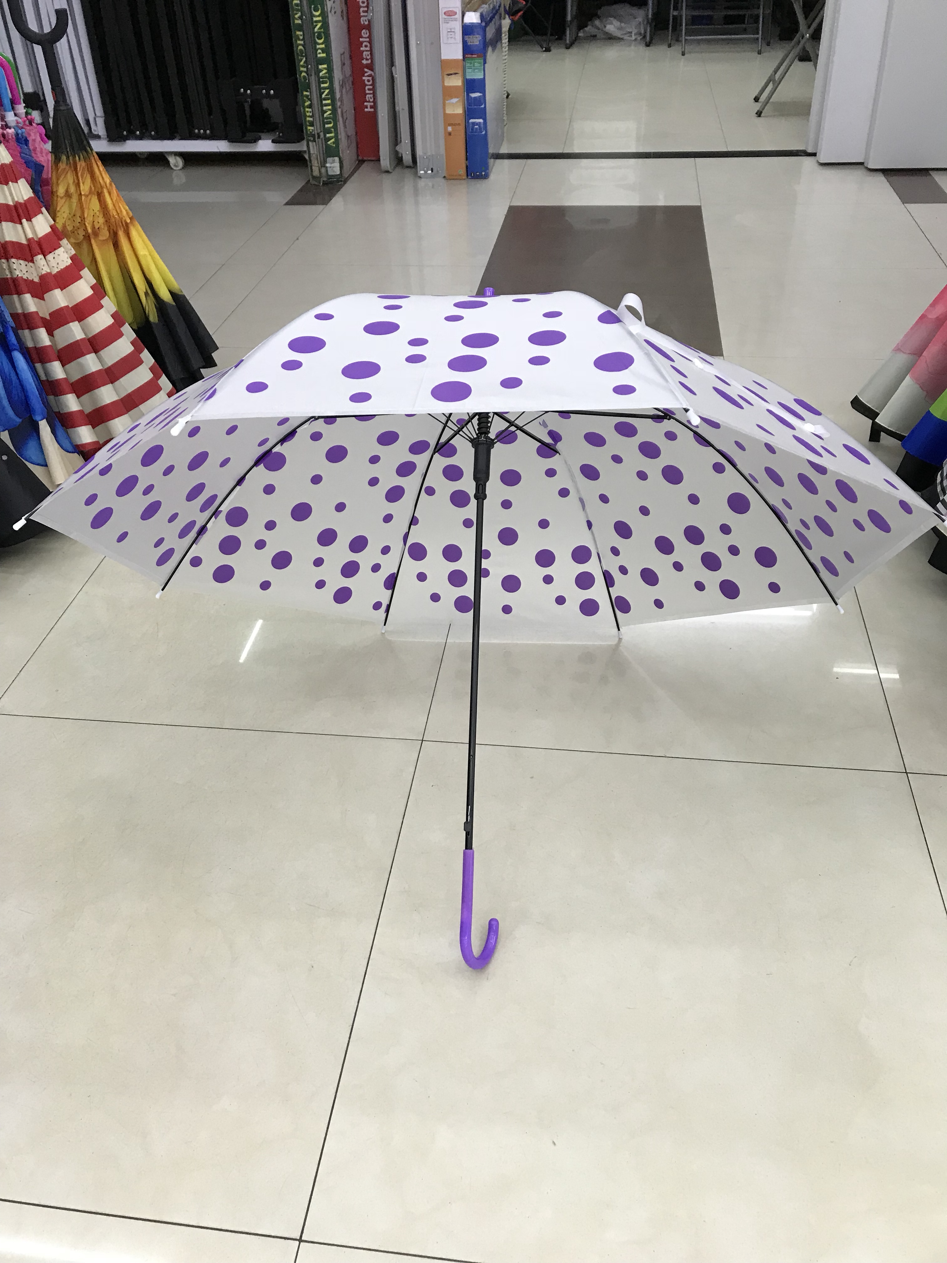 EVA eco-friendly polka dot printed umbrella Item Picture