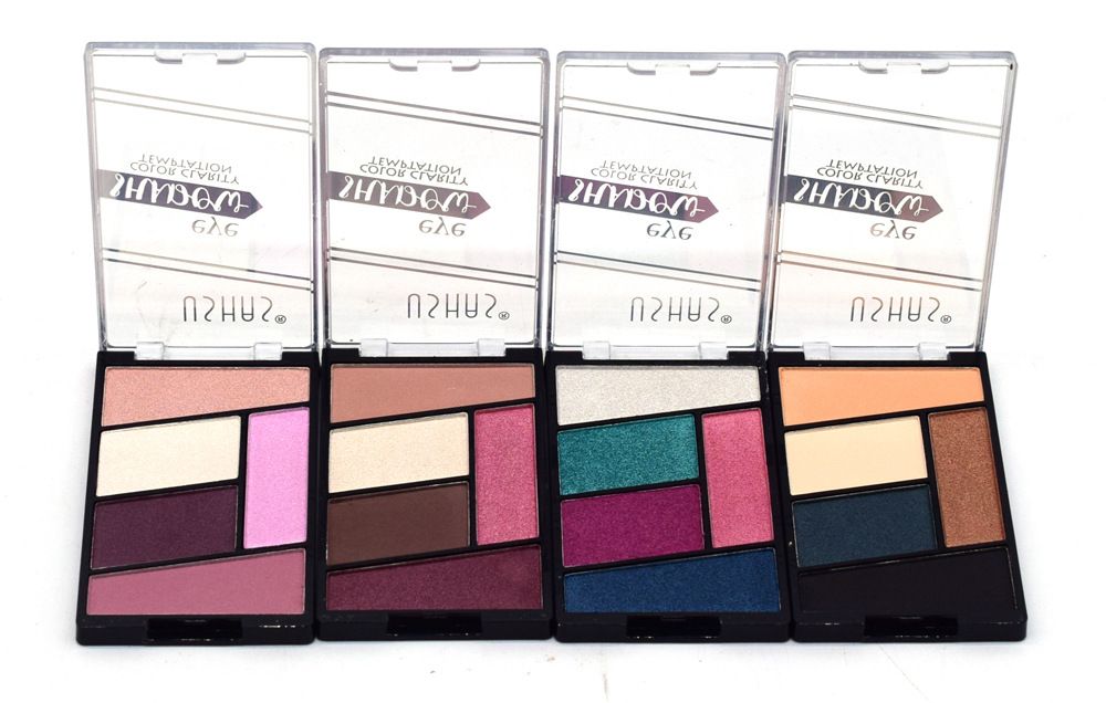 【 24-piece Set 】ES2860-4 Five-color USHAS Pearlescent Eyeshadow in four trendy colors pic 3