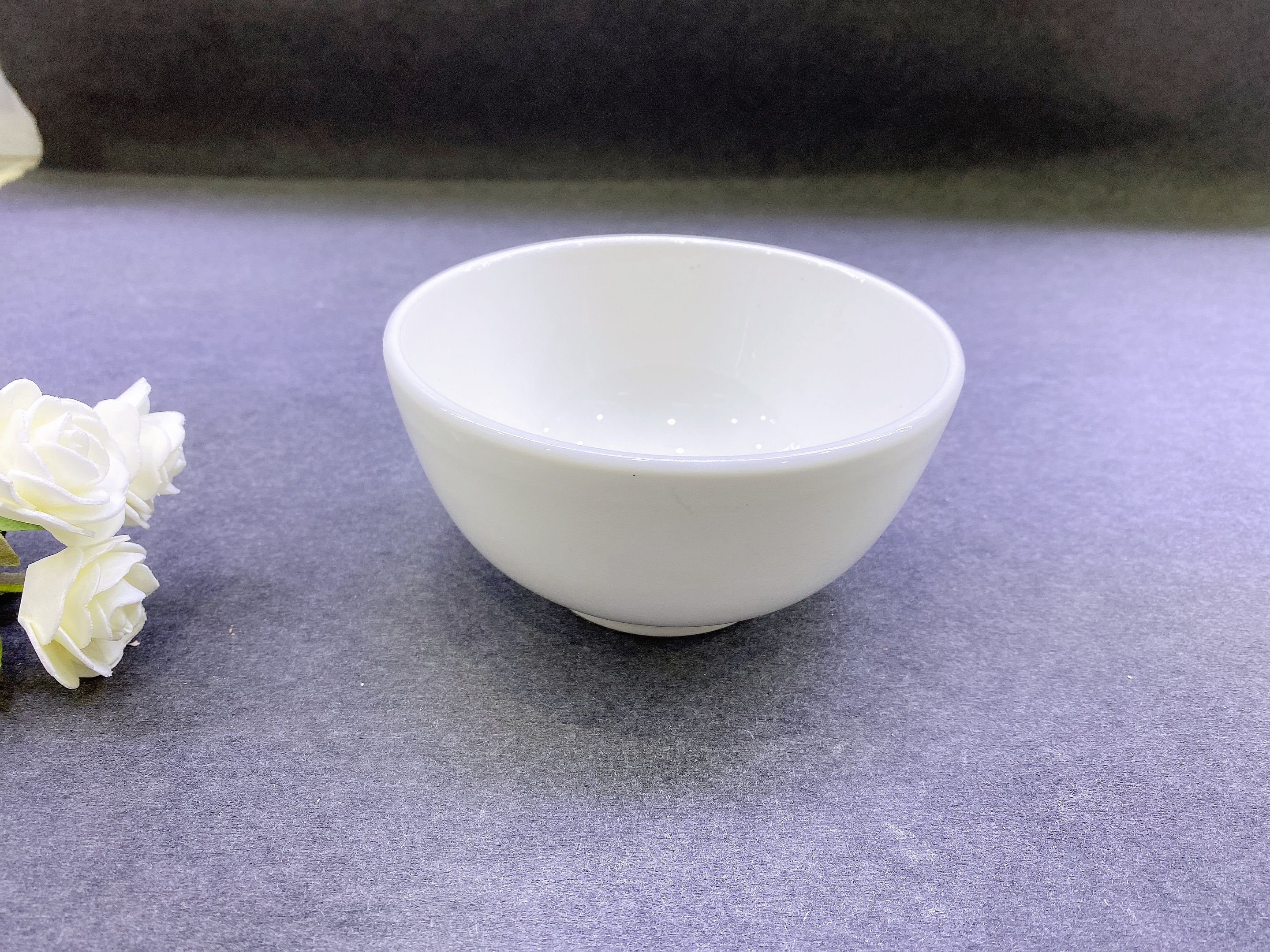 Household white 5 "ceramic bowl bowl rice bowl soup bowl