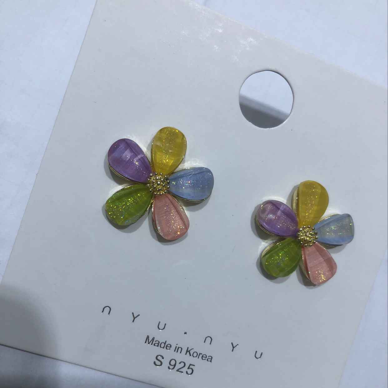 五彩雏菊耳钉