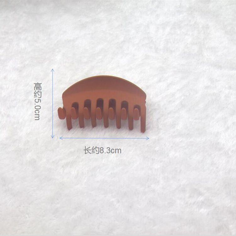 外贸热销塑料大发夹橡皮哑光月亮大抓夹盘发发夹洗澡发饰厂家直销详情图2