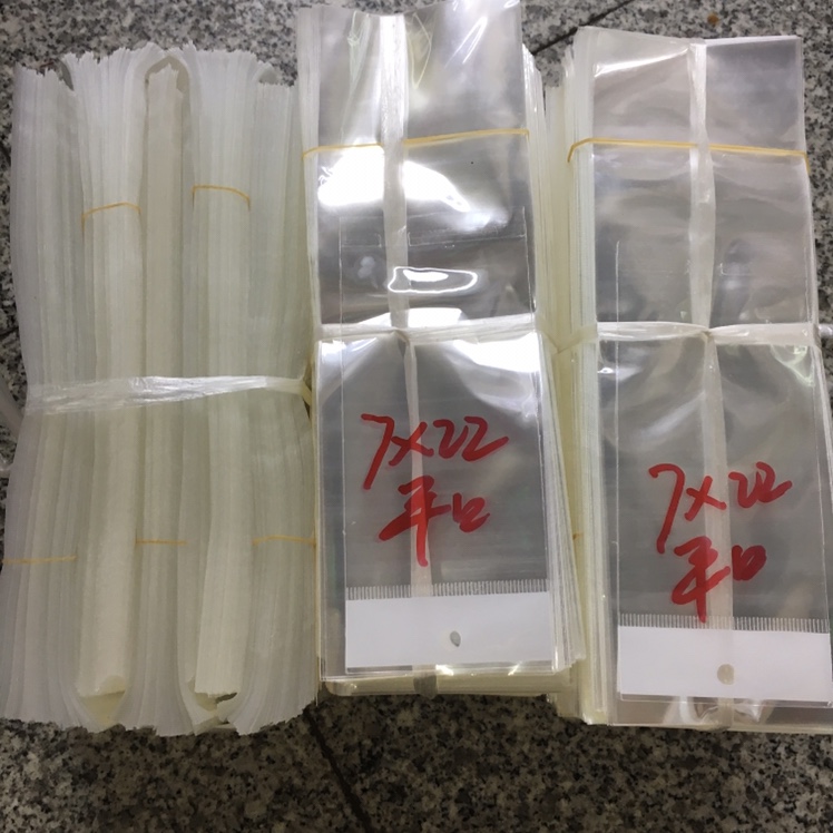 Flat-mouthed OPP bags, 2 thicknesses