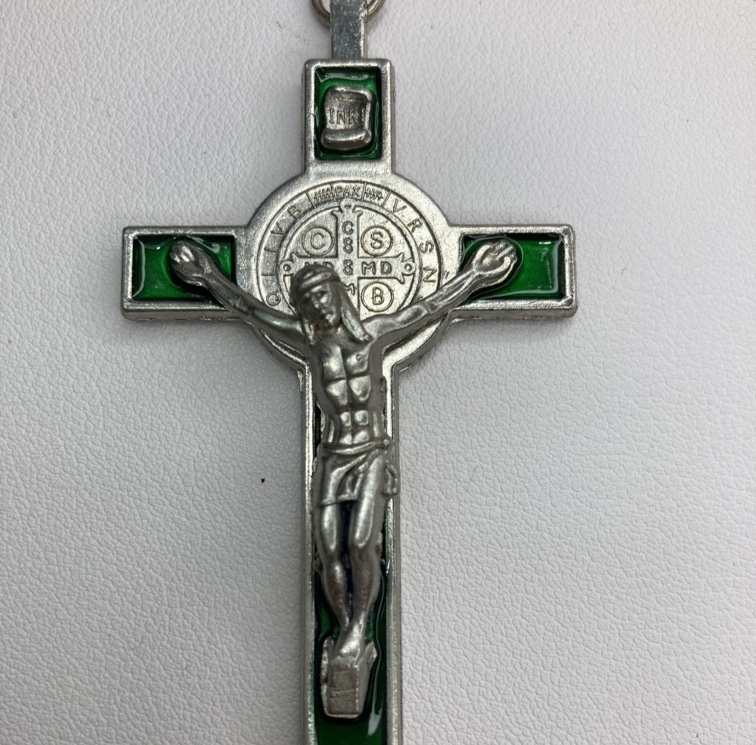 Manufacturers direct cross pendant, Christian cross, metal pendant, environmental zinc alloy die casting, enamel process, Ji Gao accessories. thumbnail