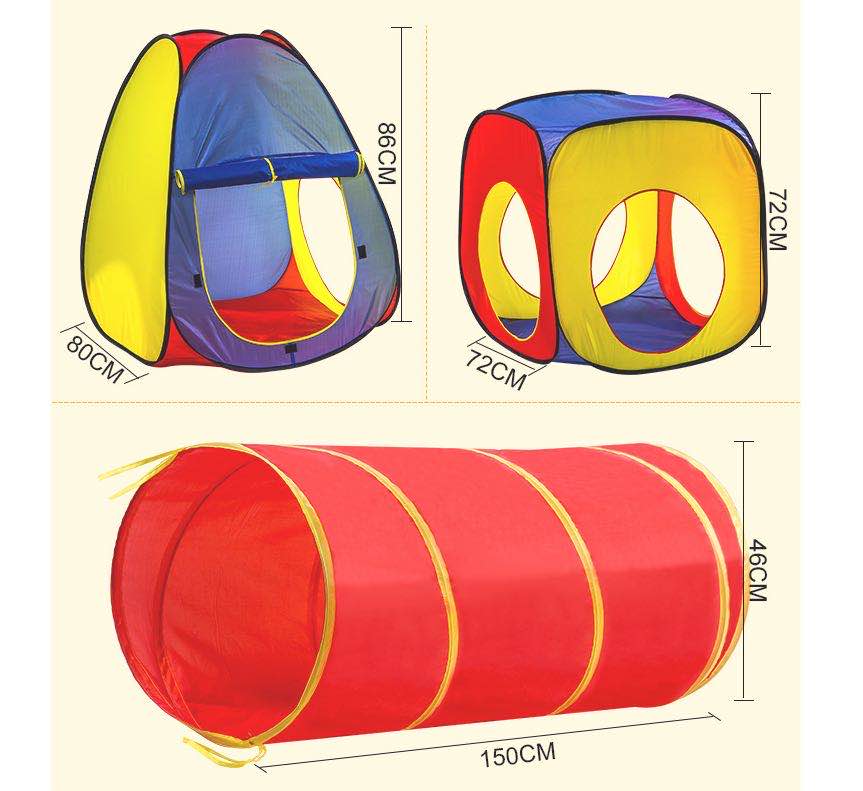 三件套 通道 游戏屋 儿童帐篷