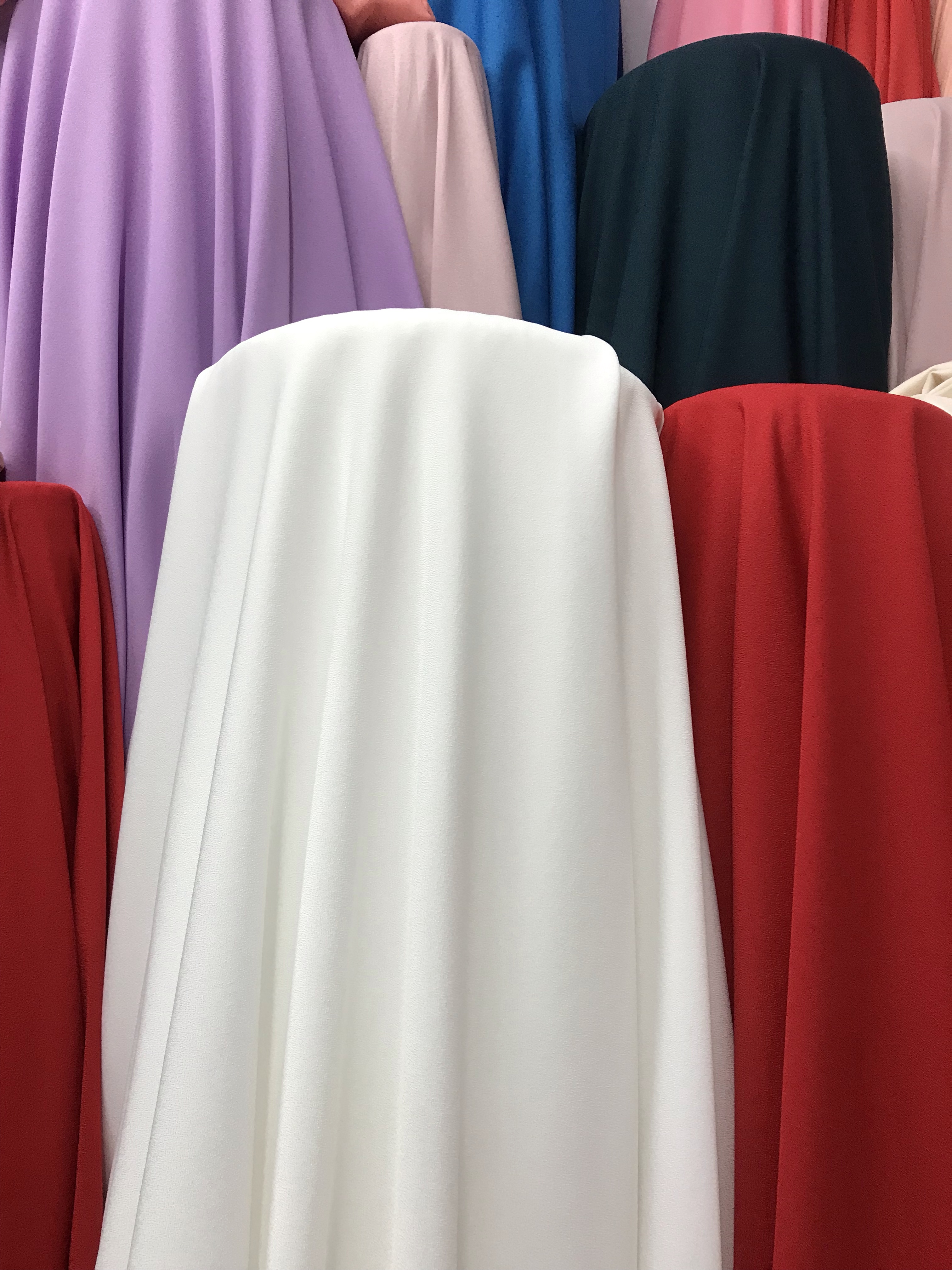 Purple thickened double-sided linen Hanfu accessory handicraft fabric Specification image