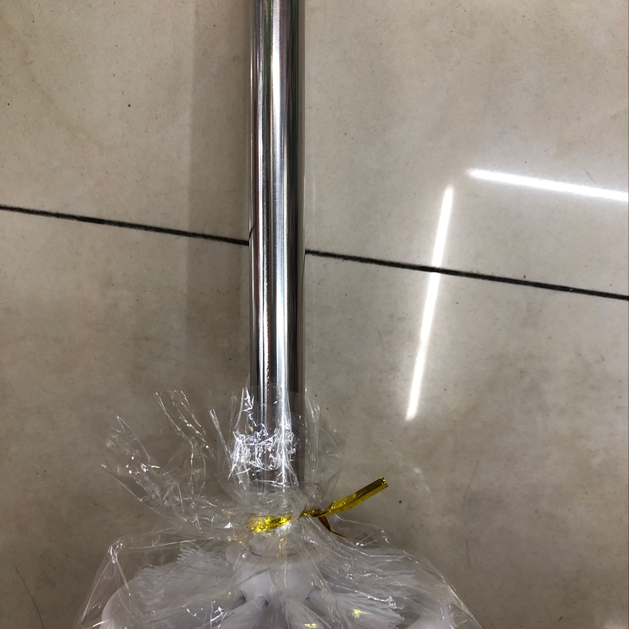 Factory Direct Plastic Handle Stainless Steel Toilet Brush Specification drawing