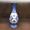 铜花瓶天蓝色菱形16cr详情图3