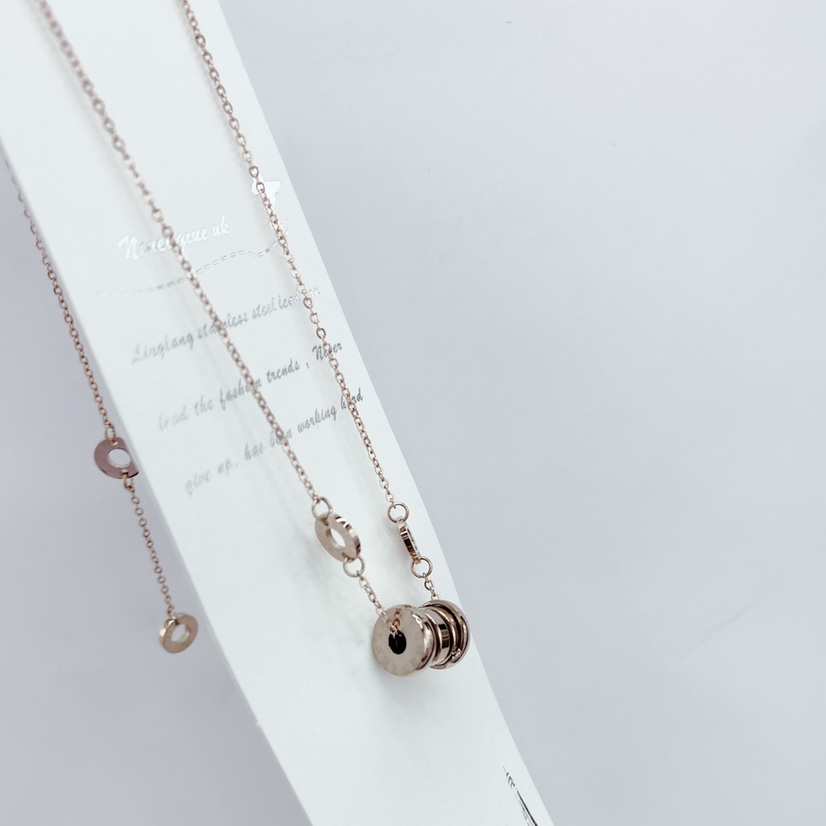 Titanium Steel Rose Gold Necklace