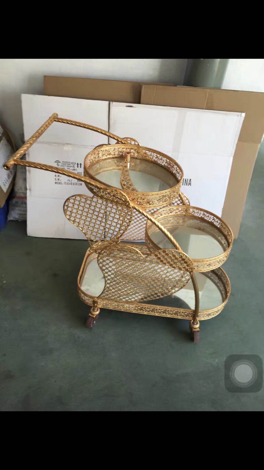 Restaurant Cart, European-Style Iron Dining Cart