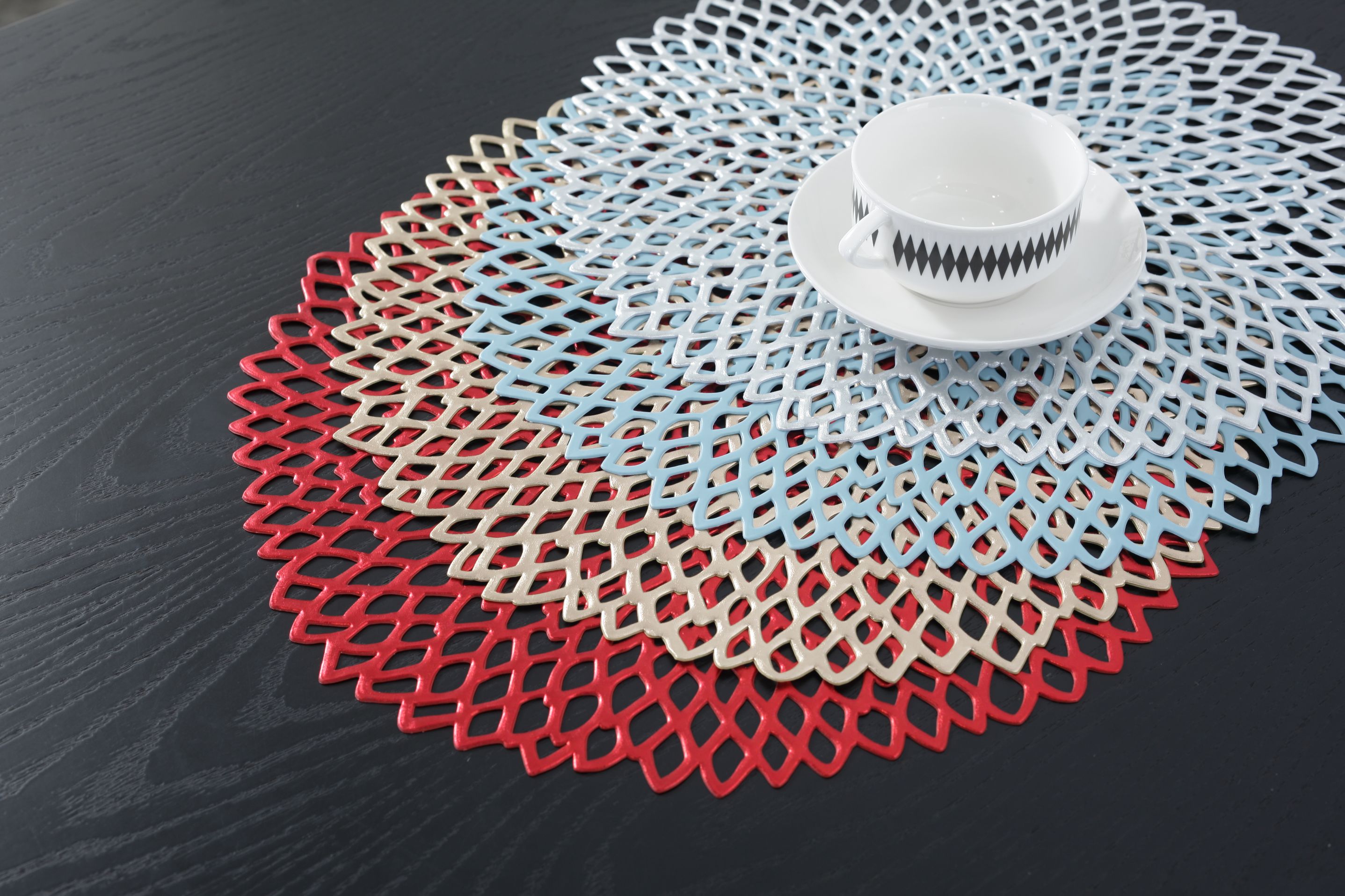 Non-Slip And Anti-Hot Coaster Chinese Western Placemat Creative Pvc Table Mat