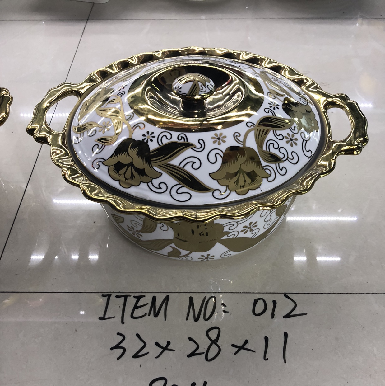 Ceramic electroplated soup pot with mixed patterns, 8 pieces per piece, minimum wholesale quantity of 10 pieces