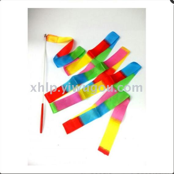 Gymnastics art ribbon ribbon beginner toy ribbon artistic gymnastics rope Ding cloth ribbon selling wholesale Specification drawing