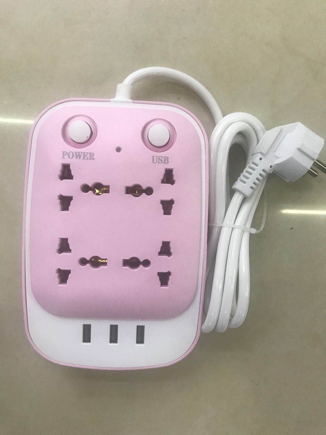 Socket adapter Power adapter porous pink thumbnail