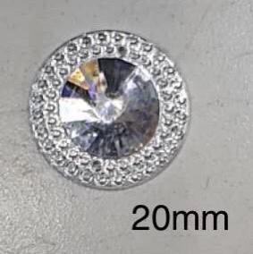 20mm circular satellite face double lace double holes