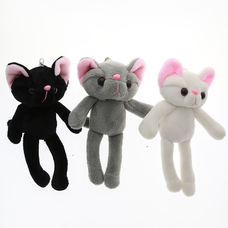 Long-legged cat plush pendants, plush keychains, plush toys and accessories, cute cartoon, popular in Japan and South Korea