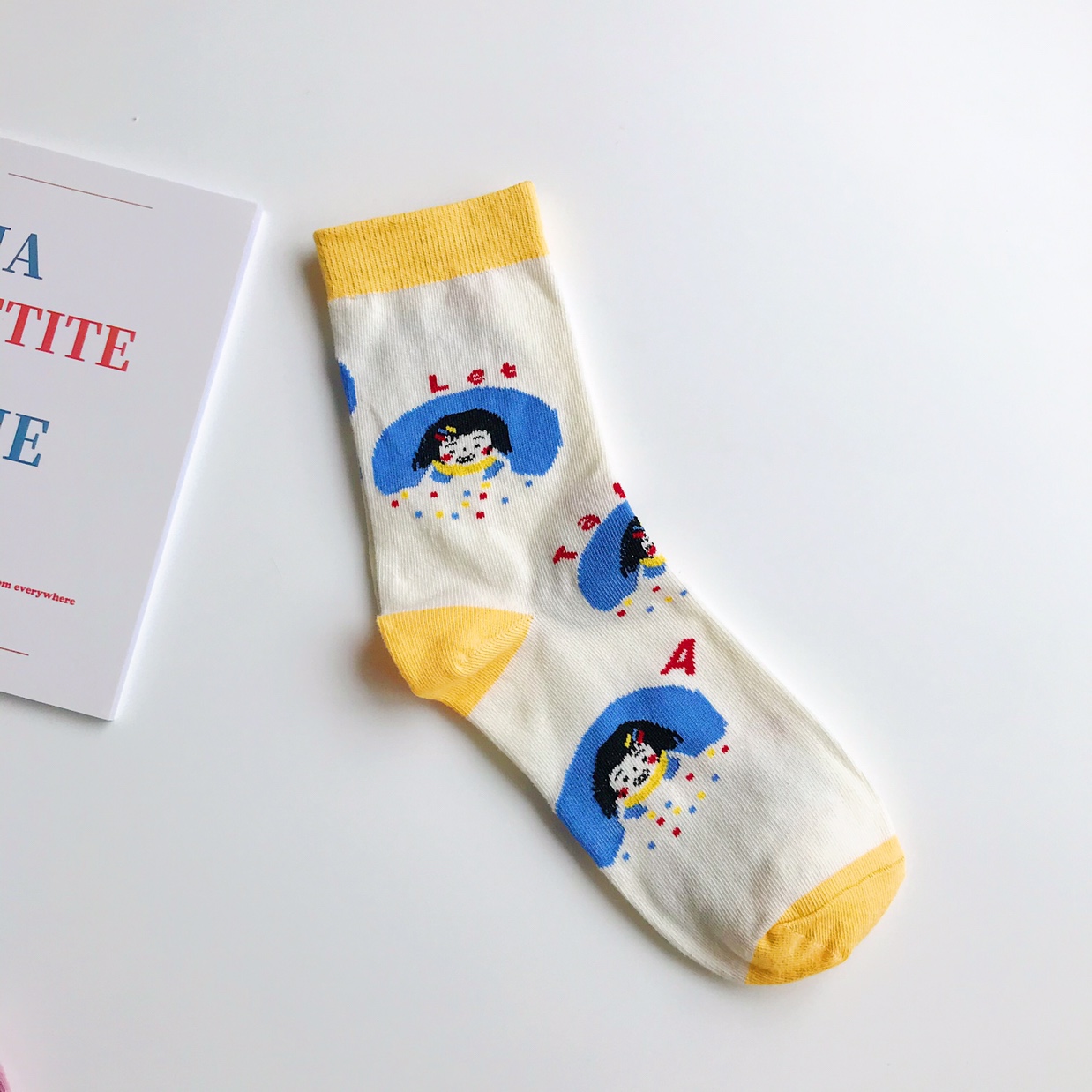 Versión coreana calcetines mujeres ins cute teen calcetines 100% algodón
