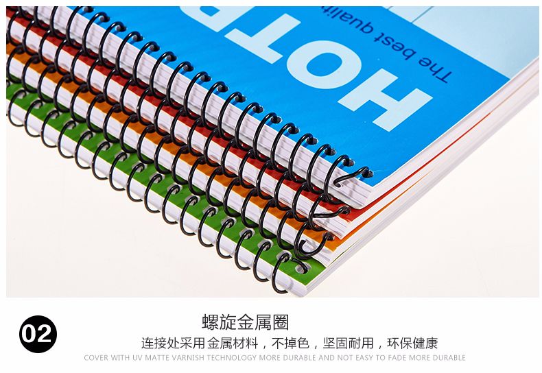 KOKUYO/ Guoyu WCN-R0050 Spiral Edition B5 50-page 4-color mixed set detail image 4