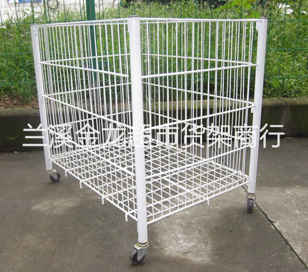 置物网架老衣服篮金属网篮鞋帽篮球类收纳网篮小号详情图2