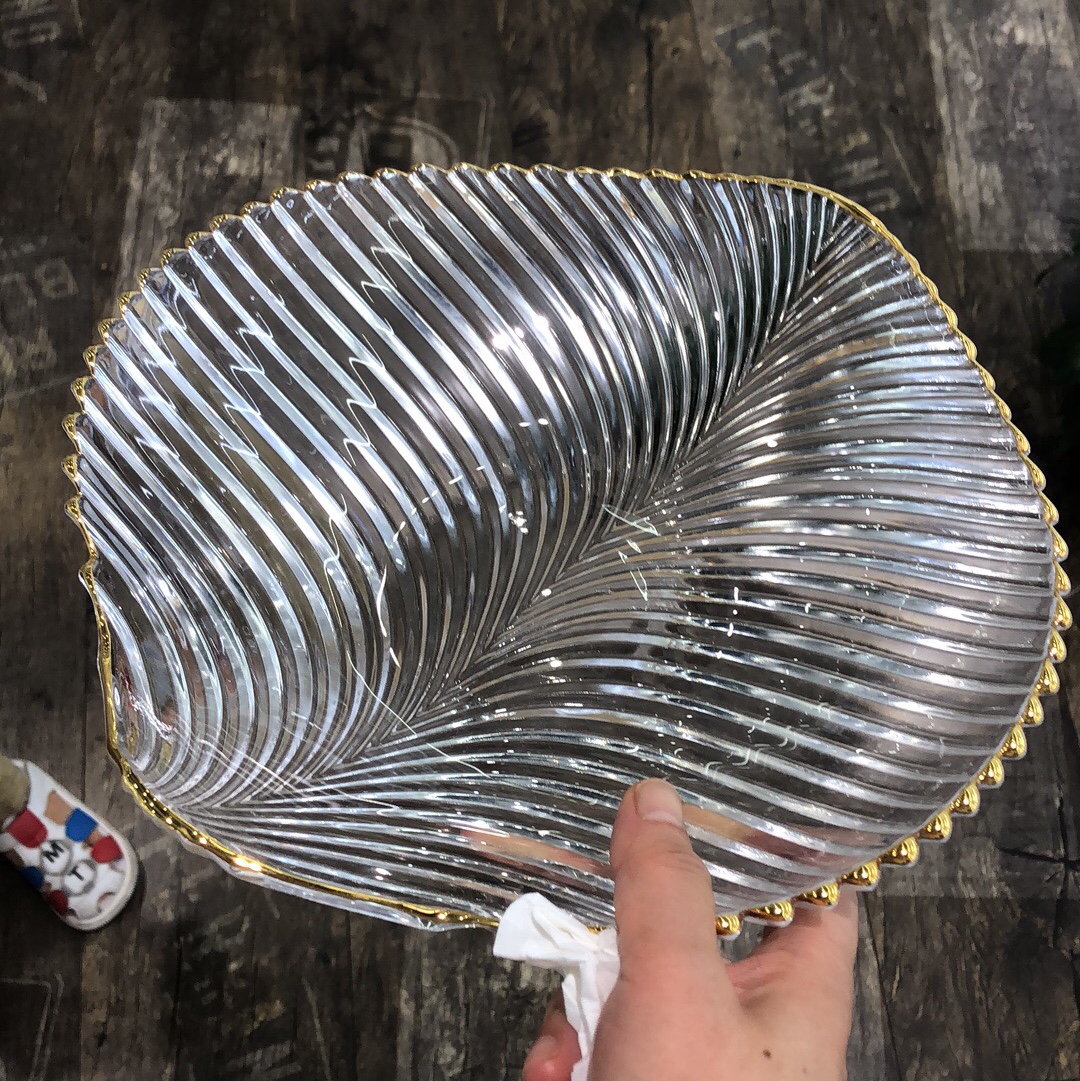 树叶描金果斗厂家直销当季新品可批发高颜值高质量