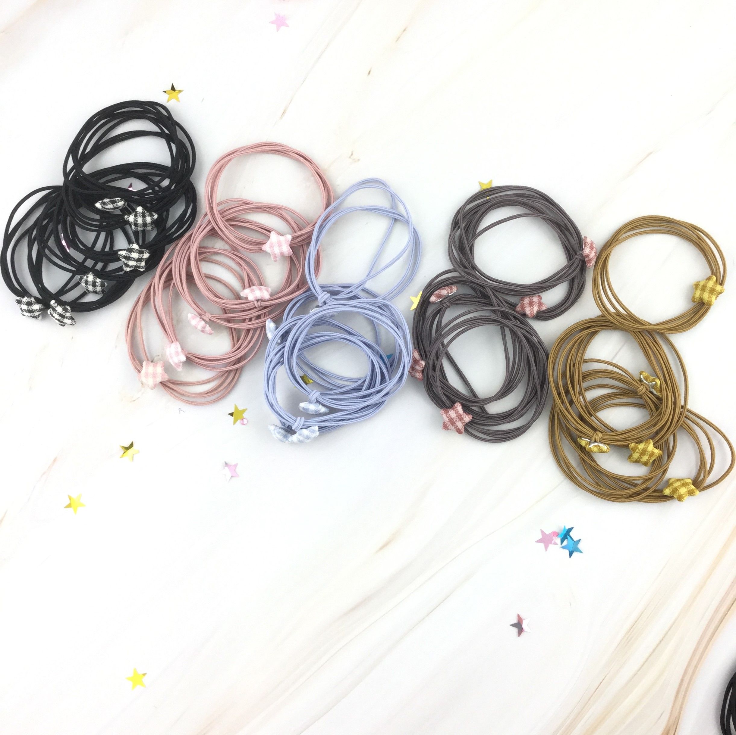 2020泫雅网红ins简约细款发绳少女扎头发高弹皮筋支持定制E7详情5