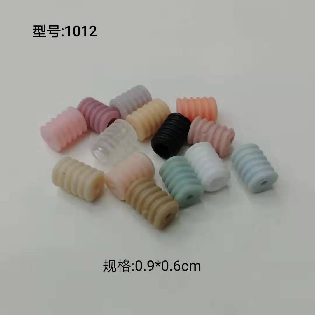 口罩扣环保彩色螺纹款扁款详情图2