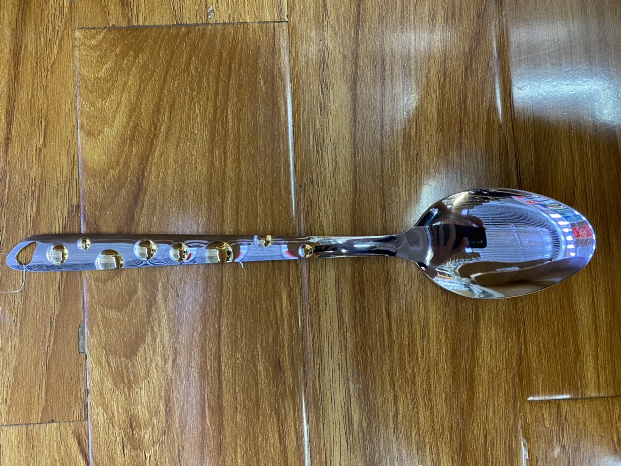 全钢方柄长舌勺