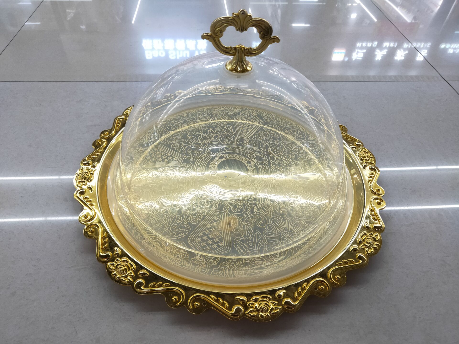 215D1016-1  电镀蛋糕盒 下午茶点心盒 试吃展示盒