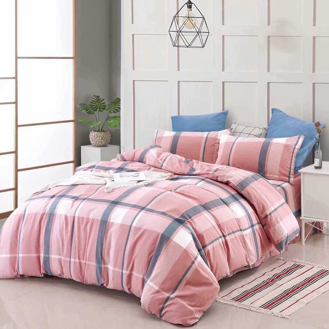 All Cotton Yarn-Dyed Washed Cotton Four-Piece Set