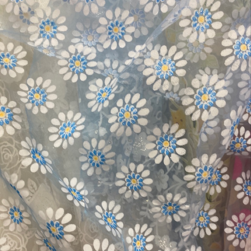 Tipo de flor azul 2 telas venta directa de fábrica nuevos productos de temporada pueden ser al por mayor pueden ser al por menor
