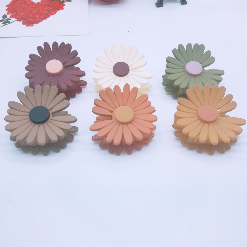 Little Daisy Korean version ins matte color hair clips, hair ties, hair clips, elegant female ponytail clips, hair accessories Specification image