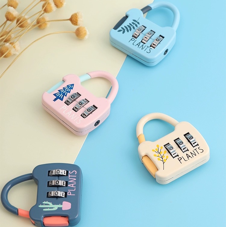Combination lock Color combination lock Travel case lock backpack padlock Trinket pendant Dormitory padlock office lock thumbnail