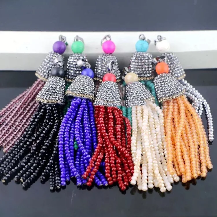 Crystal point drill pendant TT049