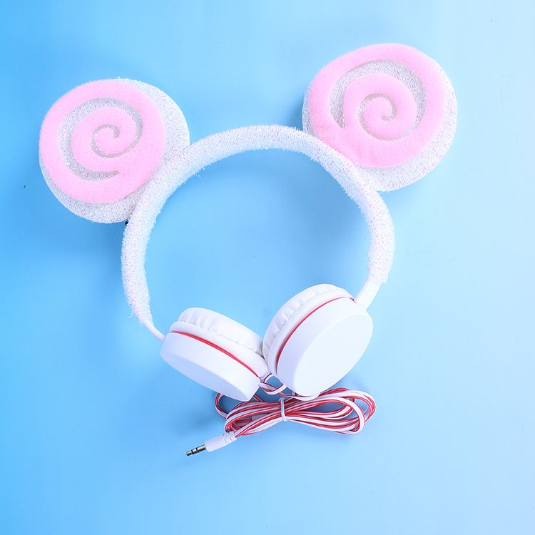 Yakirin头戴式耳机2020新款网红彩色动物耳朵眼睛儿童音乐耳机详情图5