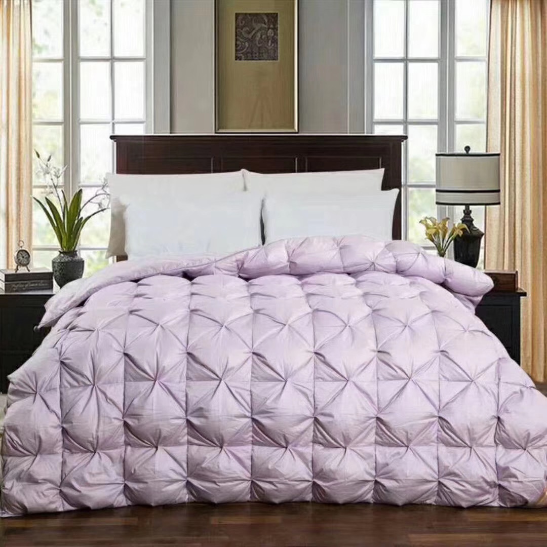瑧品白鹅绒被（浅紫色）