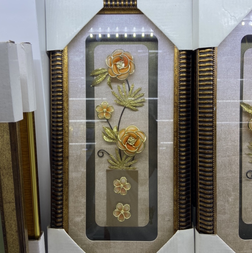 Retro three-dimensional ironwork decorative painting