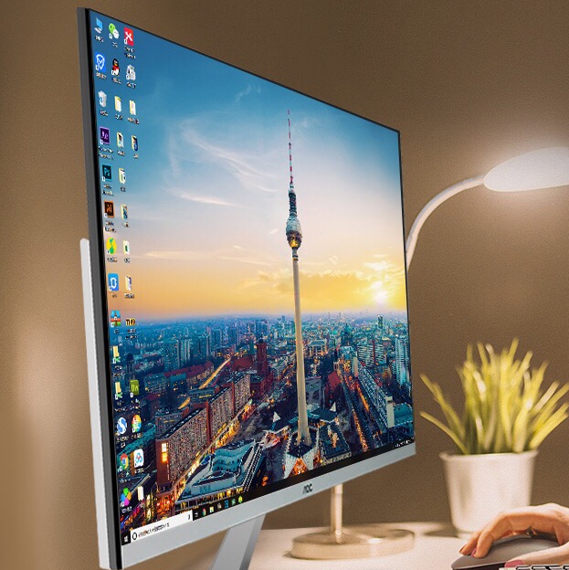 电脑一体机办公家用 台式全套 AOC 超薄游戏型i7高配一体式24寸联想27华硕i5戴尔惠普苹果