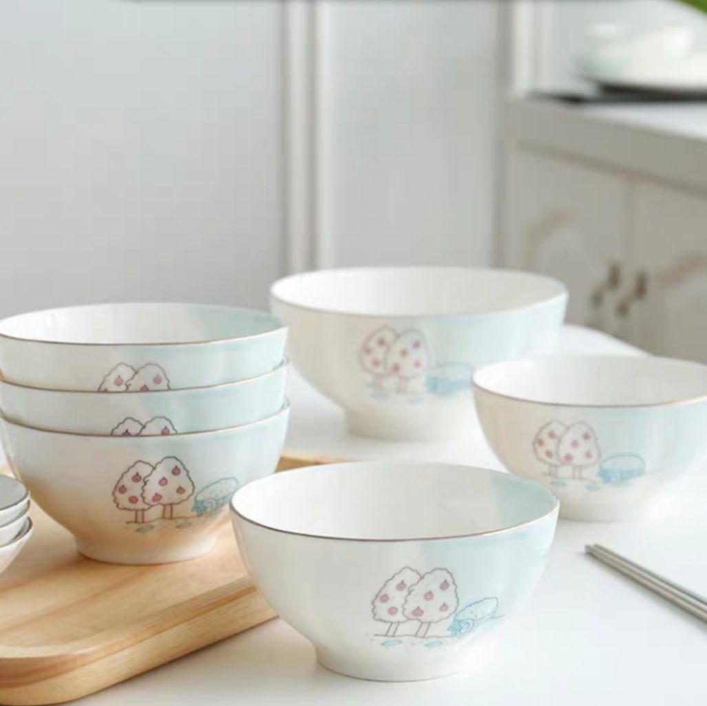 民生陶瓷碗盘餐具散件自由组合美好家园产品图