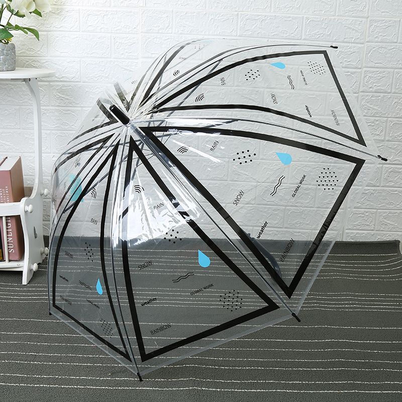 货号：6010.时尚个性塑料印花雨伞详情图3