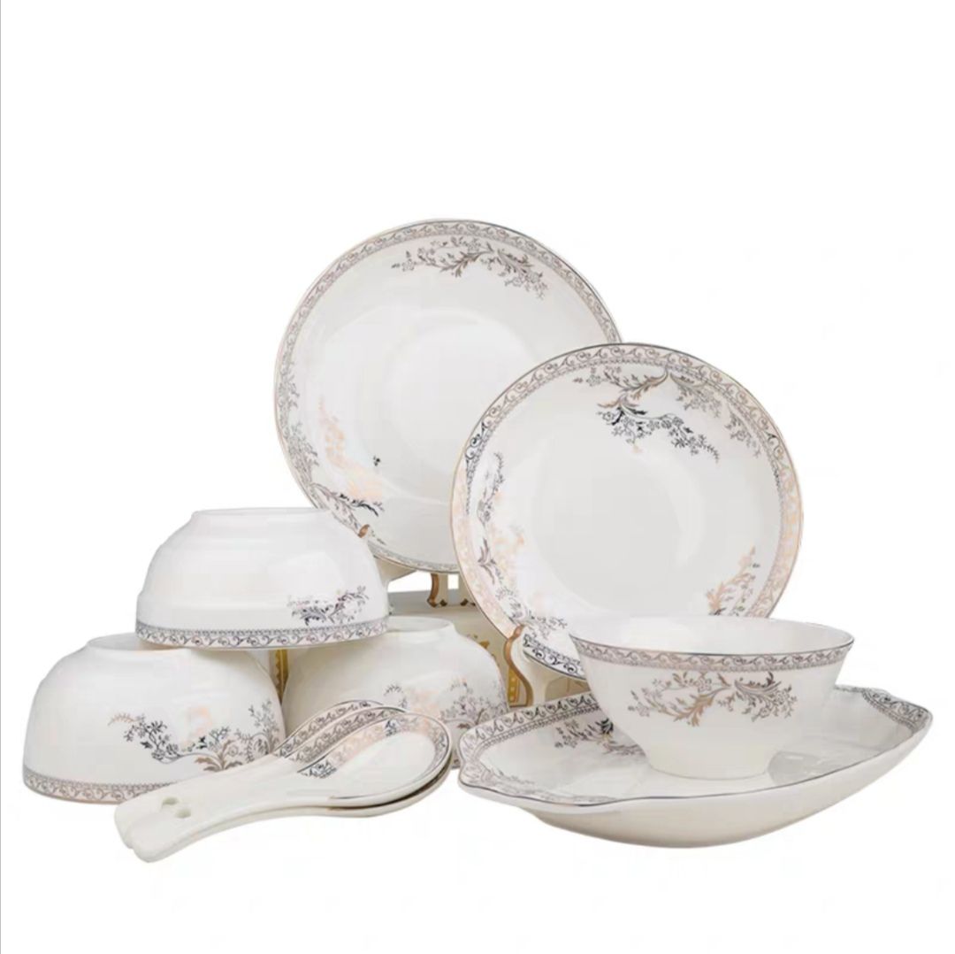 Free combination of ceramic bowls, plates and tableware for Swan Lake Item Picture