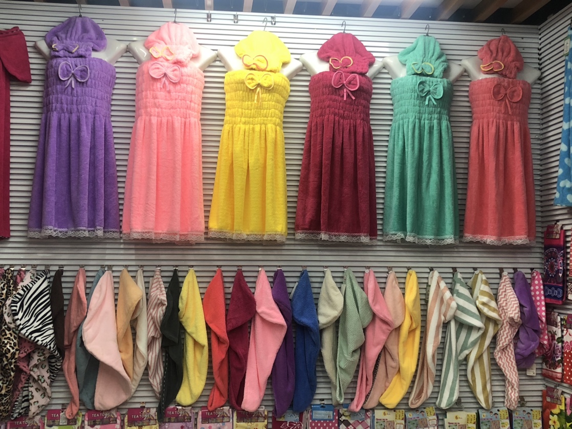 Coral fleece bath skirt two-piece set