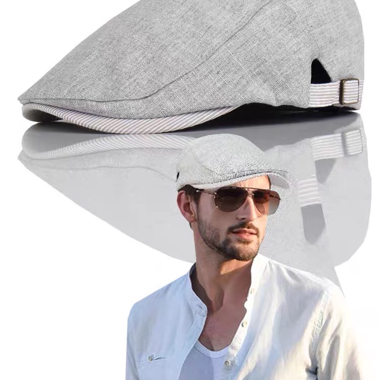 Six berets of linen